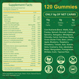 Tecepec Greens Daily Gummies con spirulina y chlorella para una nutrición de base.
