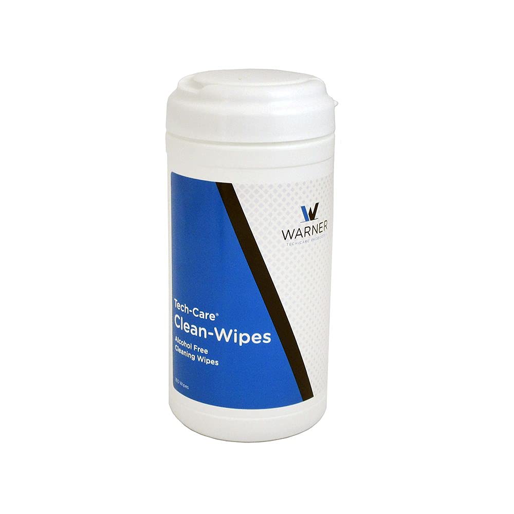 Tech-care Clean Wipes, envase-160-toallitas, limpieza de audífonos y dispositivos auditivos sin alcohol