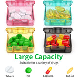 TecQach capacidad para 6 pastillas diferentes, ideal para viajes.