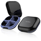  TecQach Daily Pill Organizer, tamaño portátil, ideal para llevar en bolso durante viajes.
