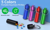 TecQach pack de 5 porta-pastillas para viaje y emergencia.