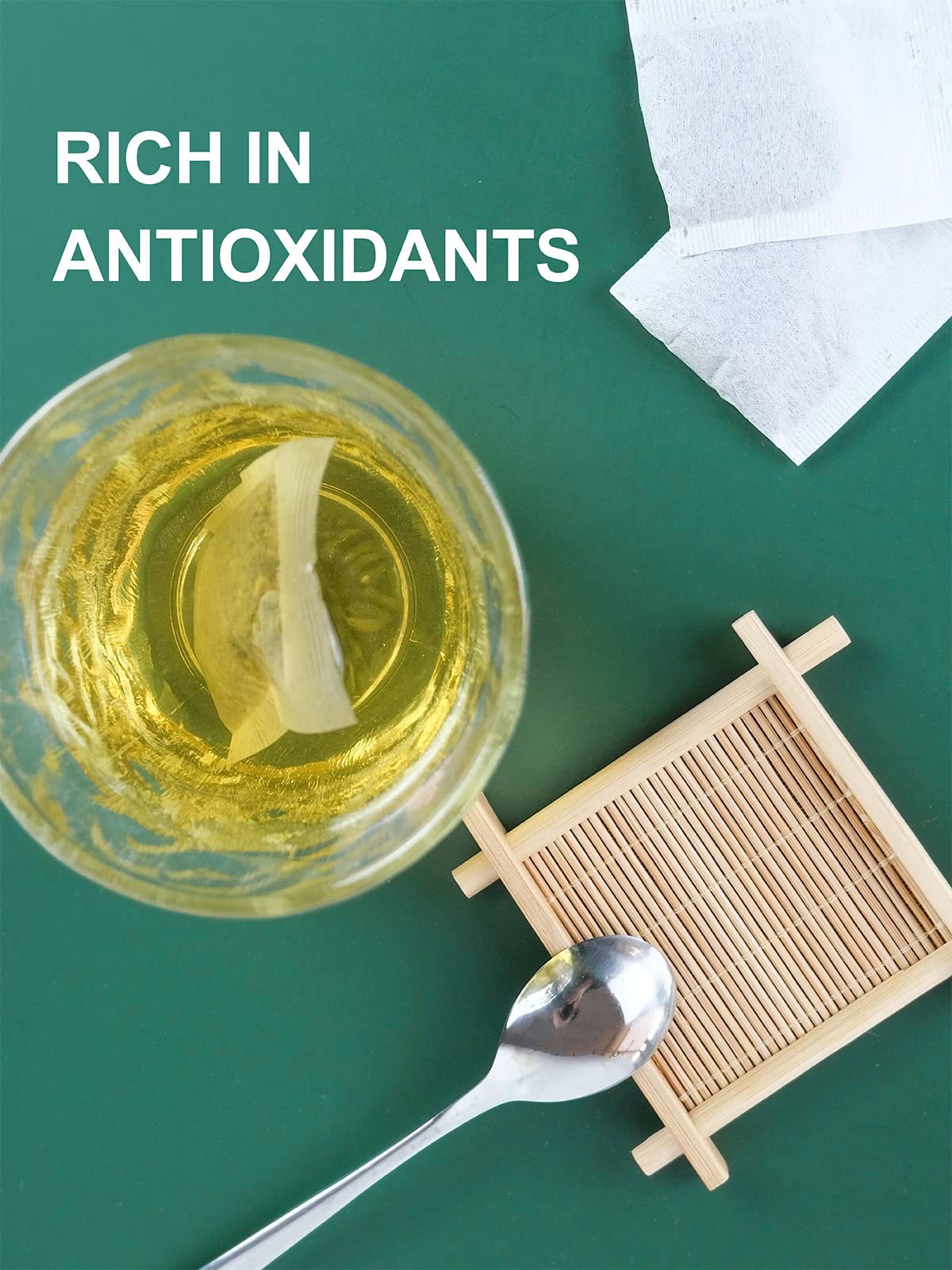 TeeLux bolsas de té verde biodegradables: opción eco-amigable y limpia.