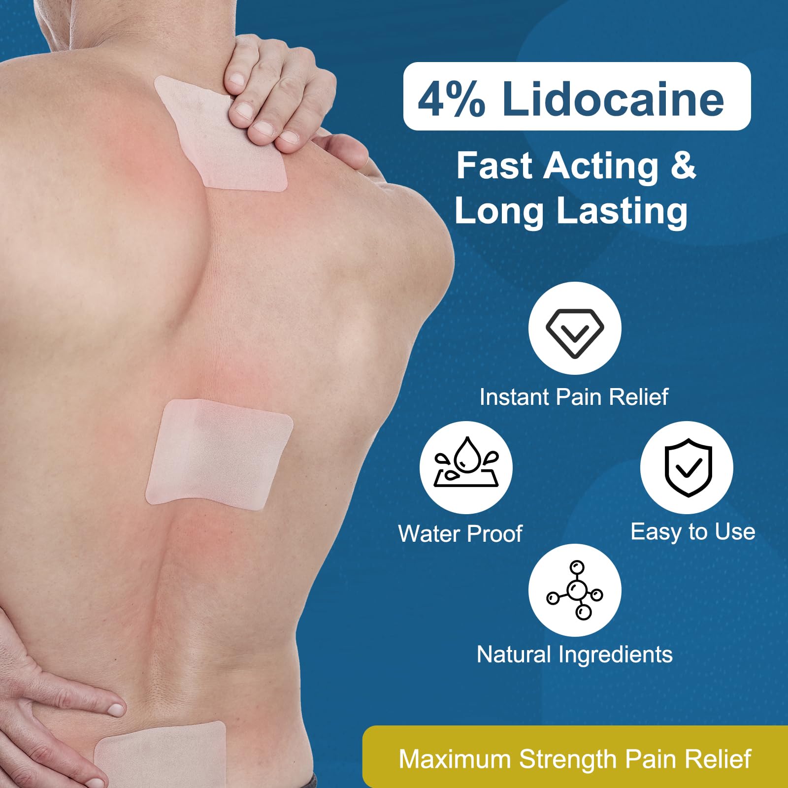 Teemofe parche lidocaína rodilla: apoyo puntual en articulaciones.