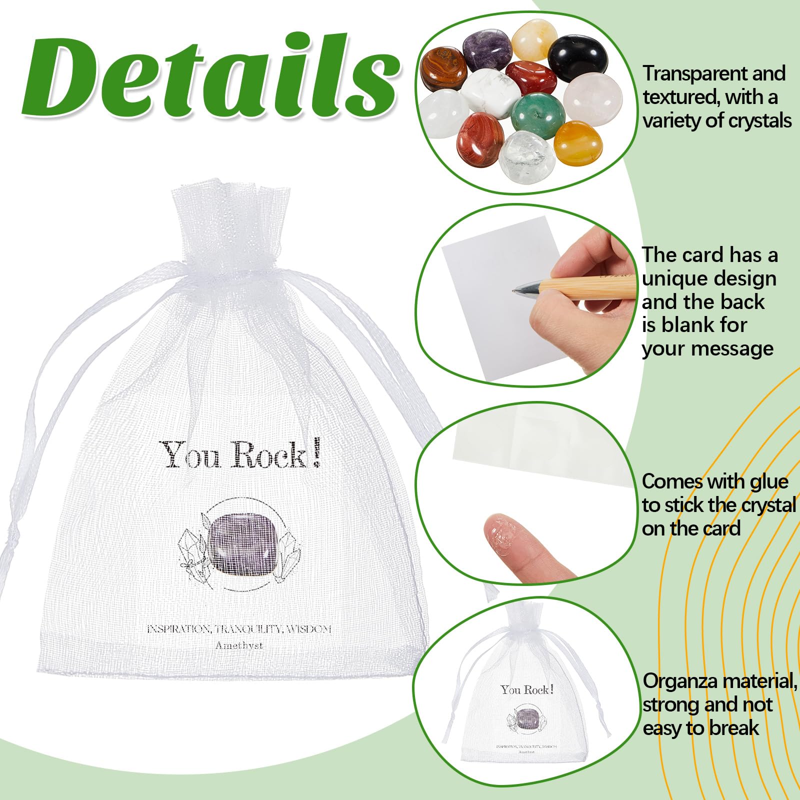 teenyyou organza bolsa blanca, regalo elegante para colegas.