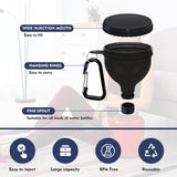 TEESSUE: Contenedor de viaje compacto para polvo, ideal para 50ml o 100ml.