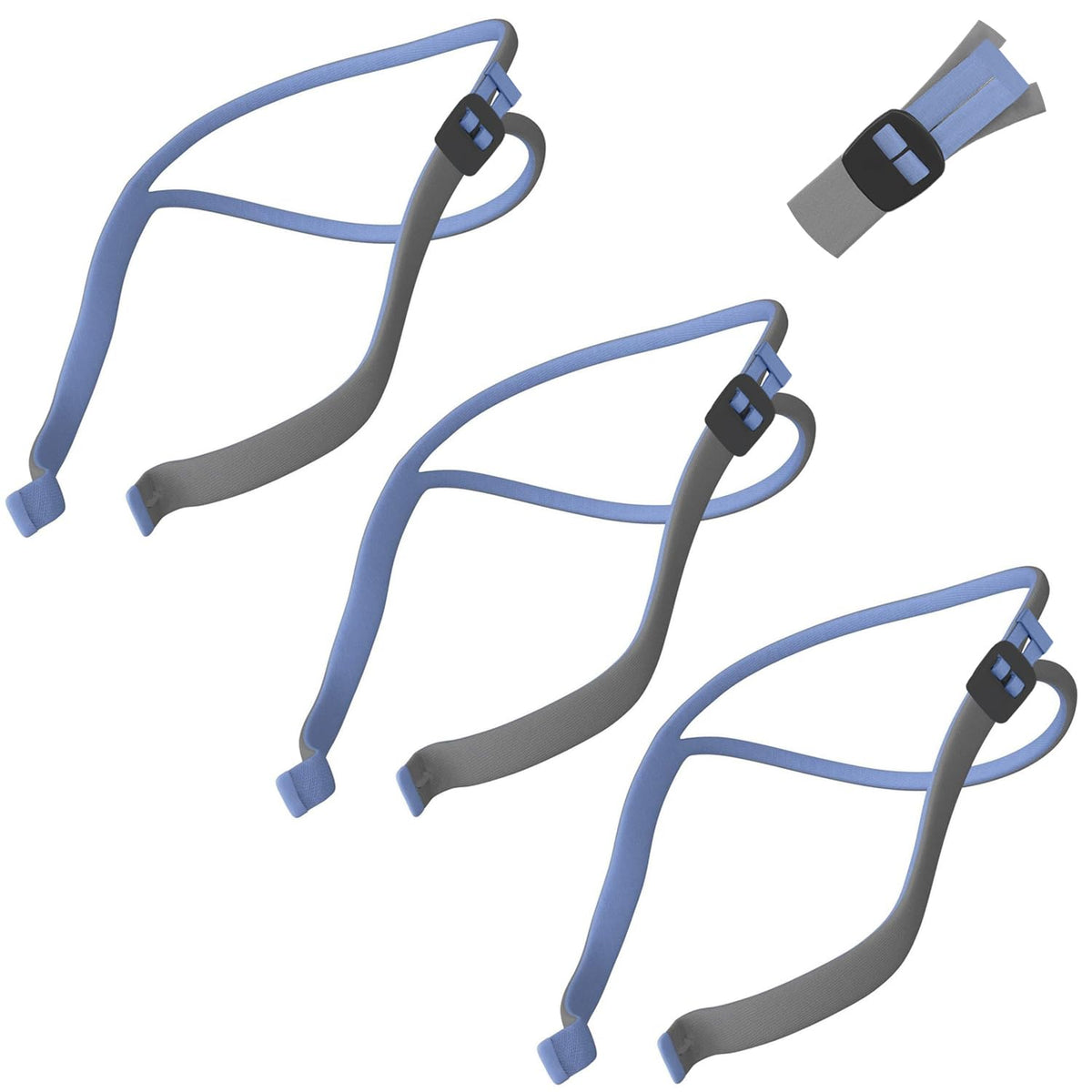 Tegneo Airfit P10 Headgear: ajuste rápido con correa lateral para comodidad nocturna.