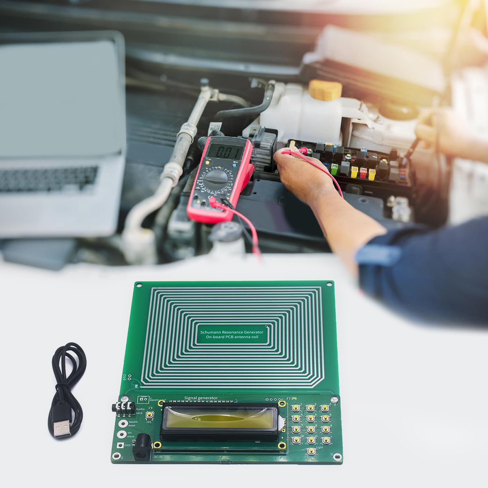 Tegongse Generador, cable USB incluido, fácil conexión a PC para uso diario.