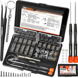 TeKPREM kit de reparación de gafas compacto en estuche para acceso rápido
