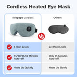 Telepepe mascarilla ojo calor con pantalla digital para ajuste fácil