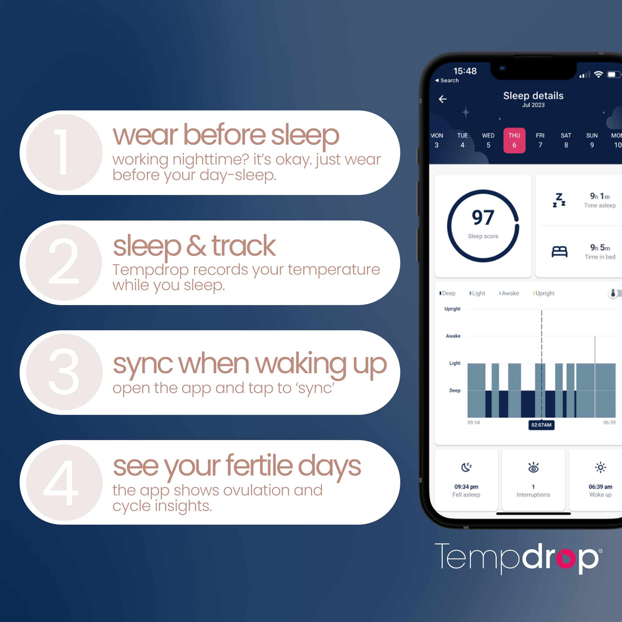 Tempdrop: sincronización rápida con la aplicación