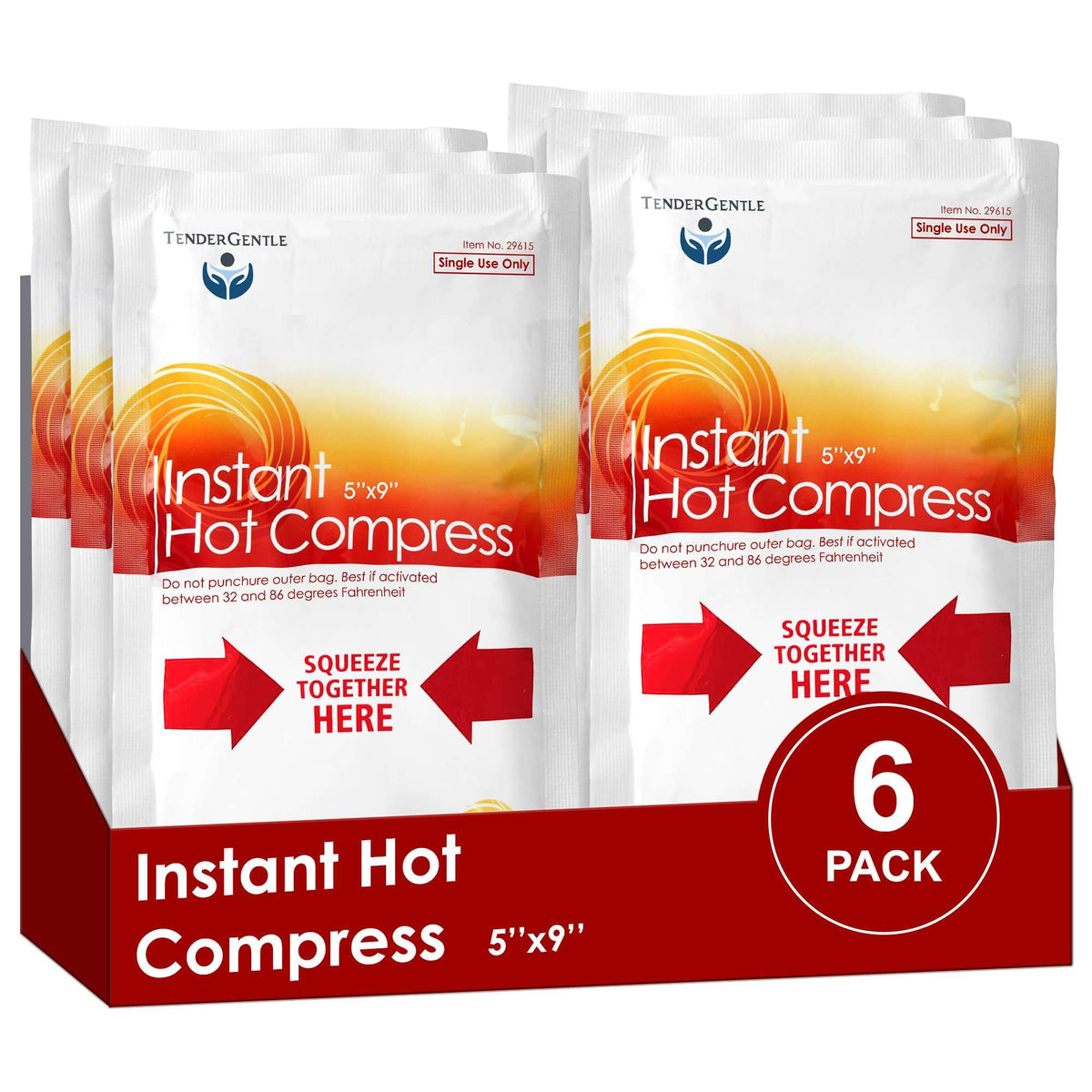 TenderGentle compresa caliente instantánea compacta para uso cómodo en casa