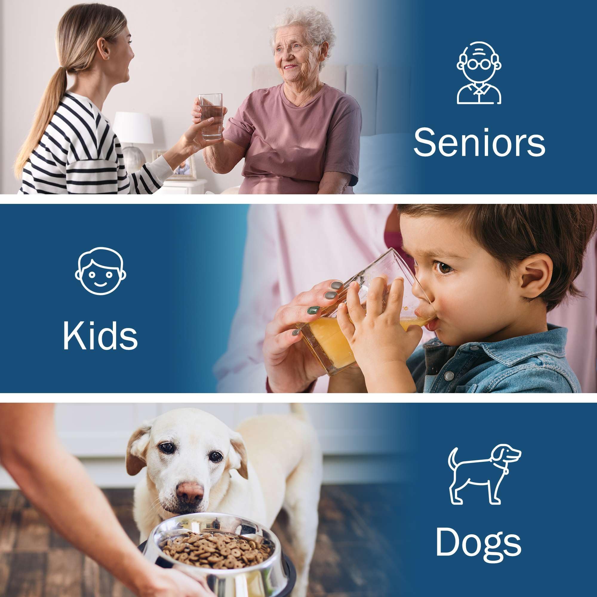 TenderGentle diseño compacto para almacenamiento entre usos