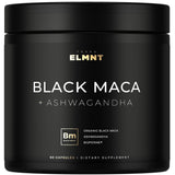 Terra Elmnt Maca Negra frasco, potencia concentrada para vitalidad diaria.