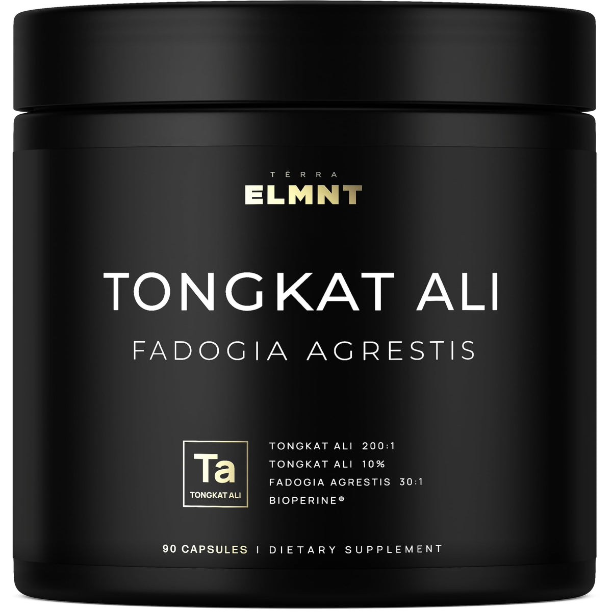 TERRA ELMNT Tongkat Ali 200x extracto con 10% Eurycomanona, energía potencial diaria