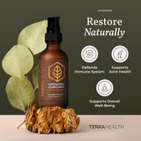 Terra Health Essentials curcumina liposomal con absorción cinco veces.