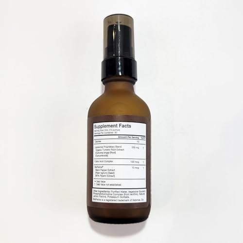 Terra Health Essentials curcumina liposomal y pimienta negra para sabor agradable.