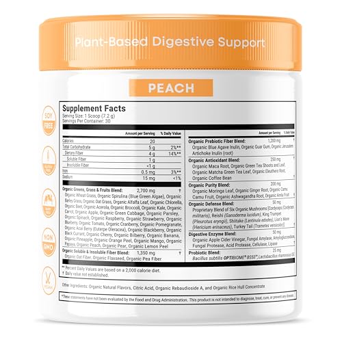 Terra Kai Organics Júce Belly Bliss cuchara medidora, dosis conveniente para uso diario