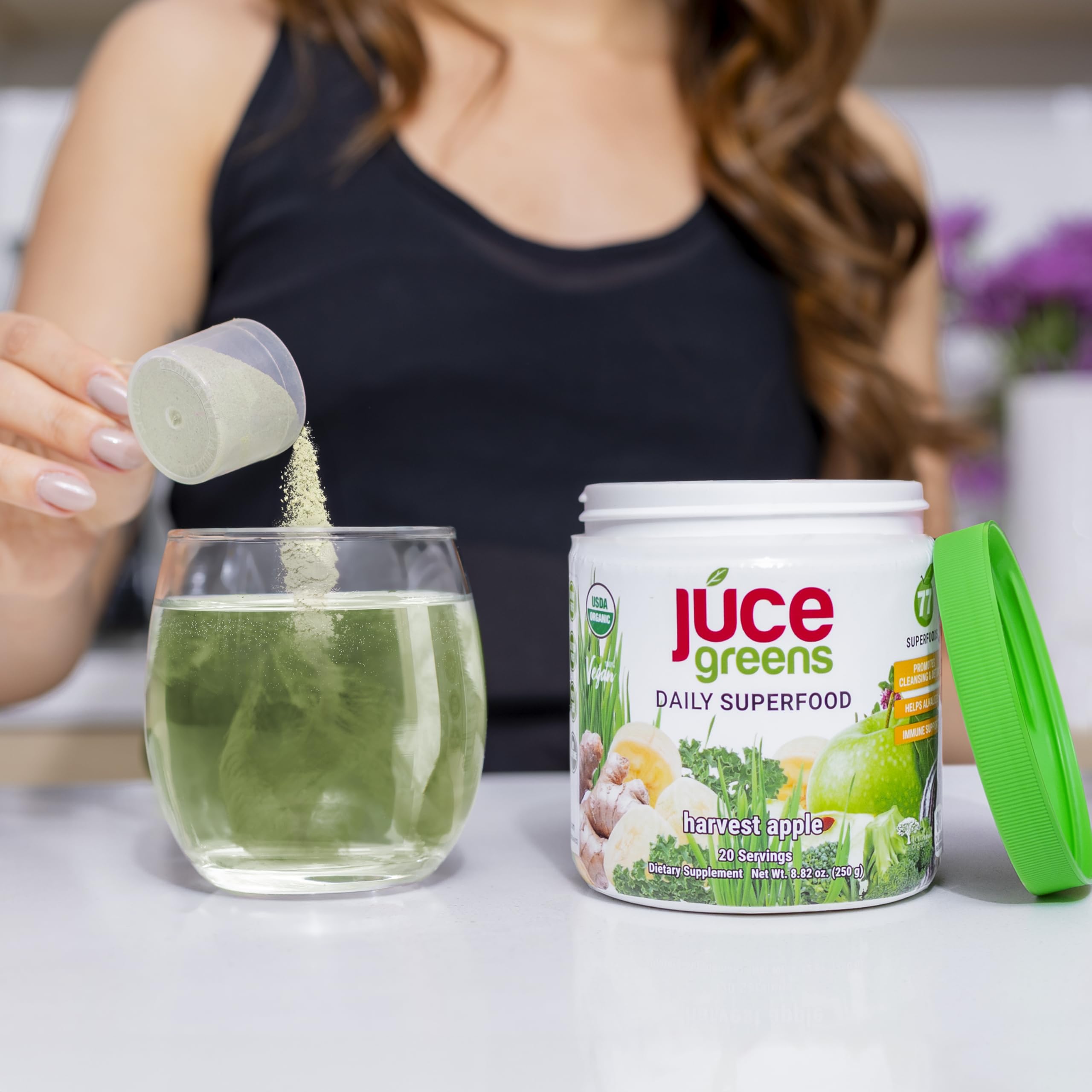 Terra Kai JUCE Green Superfood mezcla fácil para jugos y smoothies