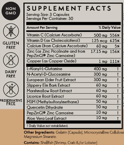 Terra Origin con PepZinGI zinc-carnosina para la integridad del revestimiento intestinal