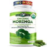 terra360 PURA VIDA MORINGA, cápsulas en botella para energía diaria