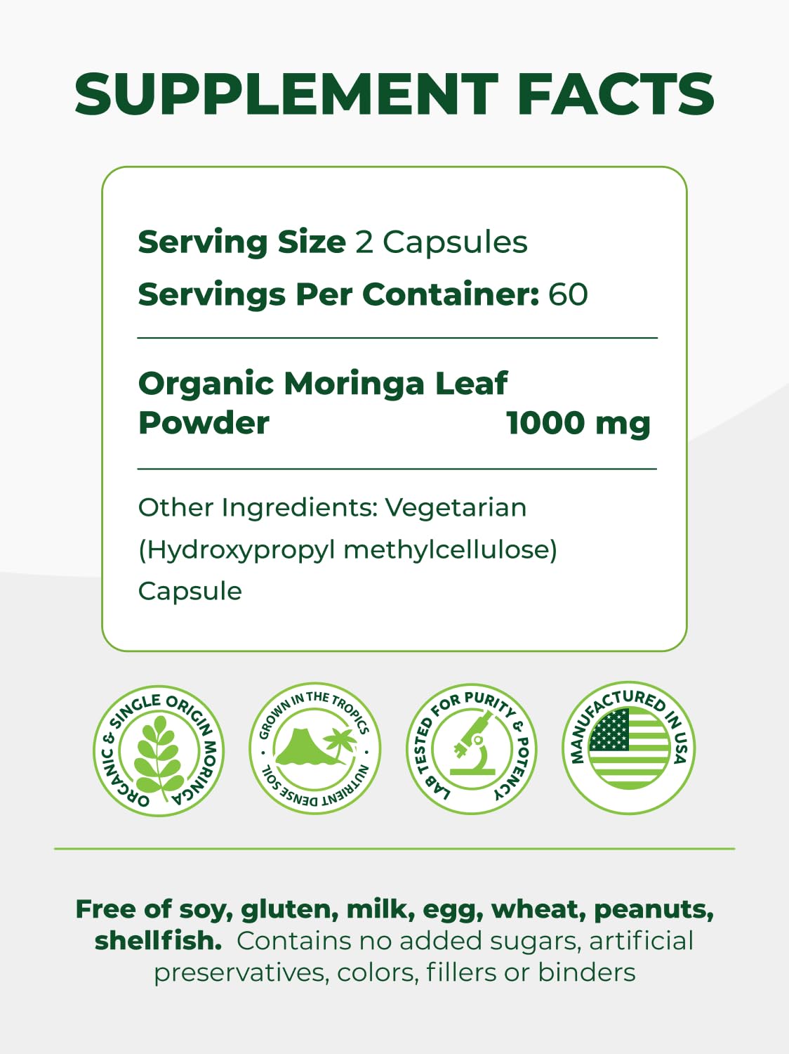 terra360 PURA VIDA MORINGA, etiqueta orgánica certificada