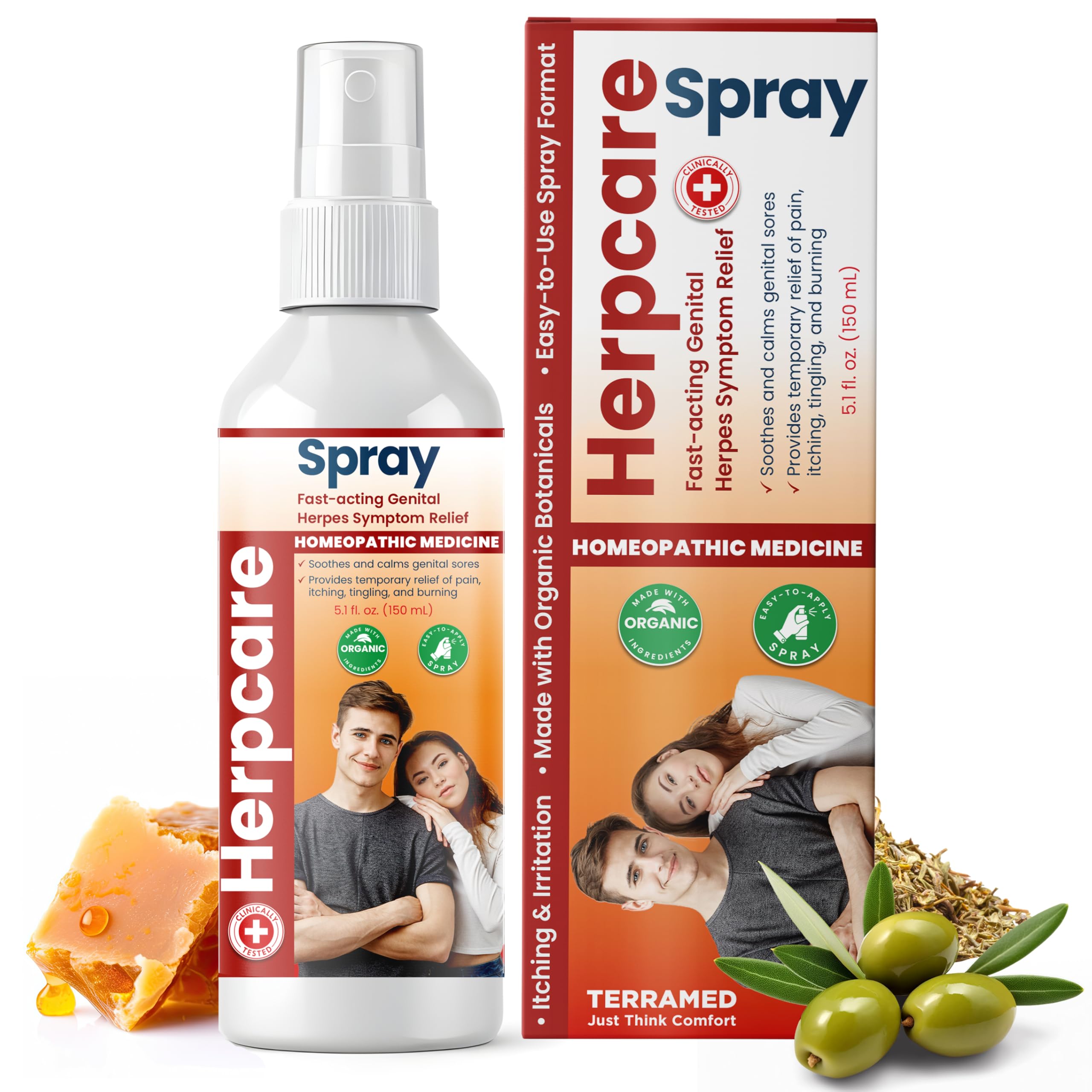Terramed Just Think Comfort spray alivia rápidamente el malestar genital.