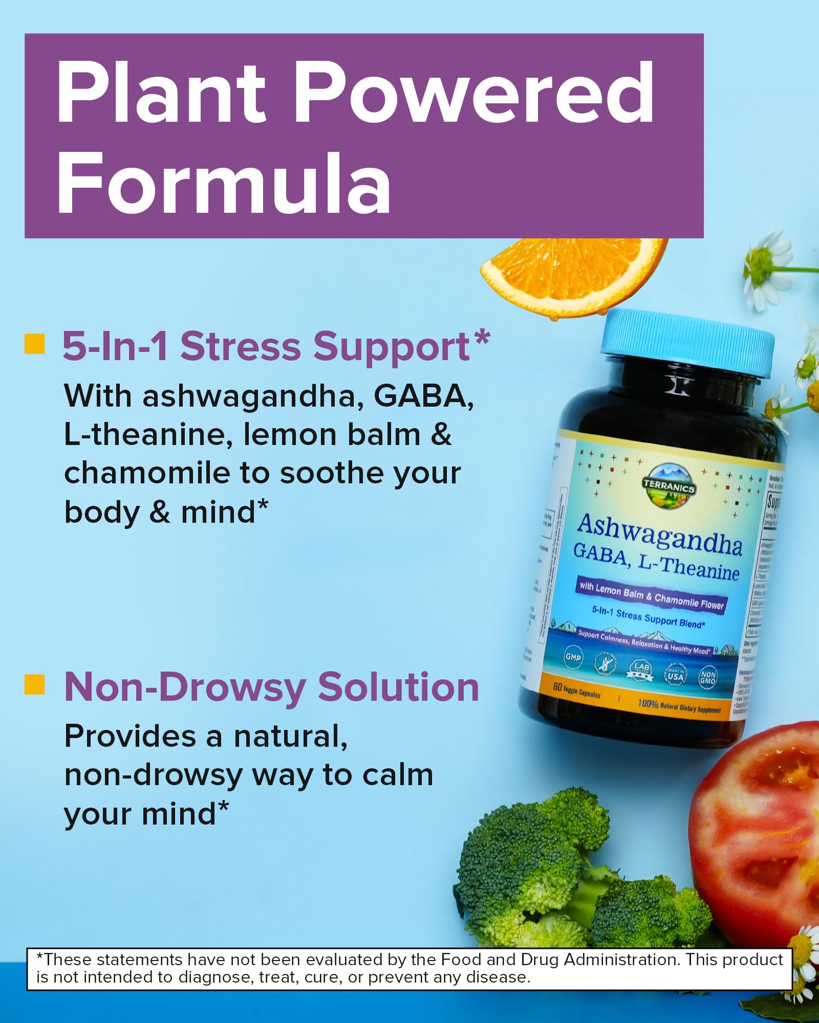 Terranics Ashwagandha 20x: extracto potente para serenidad diaria