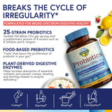 Terranics Probiotics cápsulas vegetales listas para ingesta diaria.