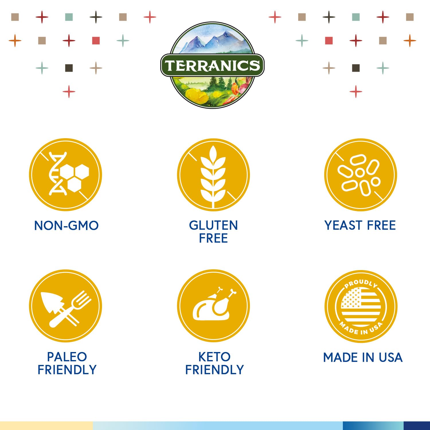 Cápsulas vegetarianas Terranics Probiotics libres de alérgenos