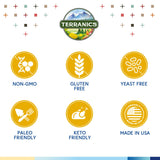 Cápsulas vegetarianas Terranics Probiotics libres de alérgenos