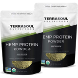 Terrasoul Proteína de cáñamo en polvo, paquete de dos libras para mezcla rápida.