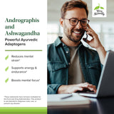 Terry Naturally Andrographis y Ashwagandha, cápsulas de uso diario, apoyo a la respuesta diaria.