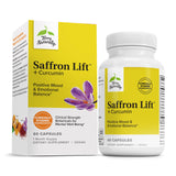 Terry Naturally Saffron Lift + Curcumina: frasco visible para enfoque diario y bienestar.
