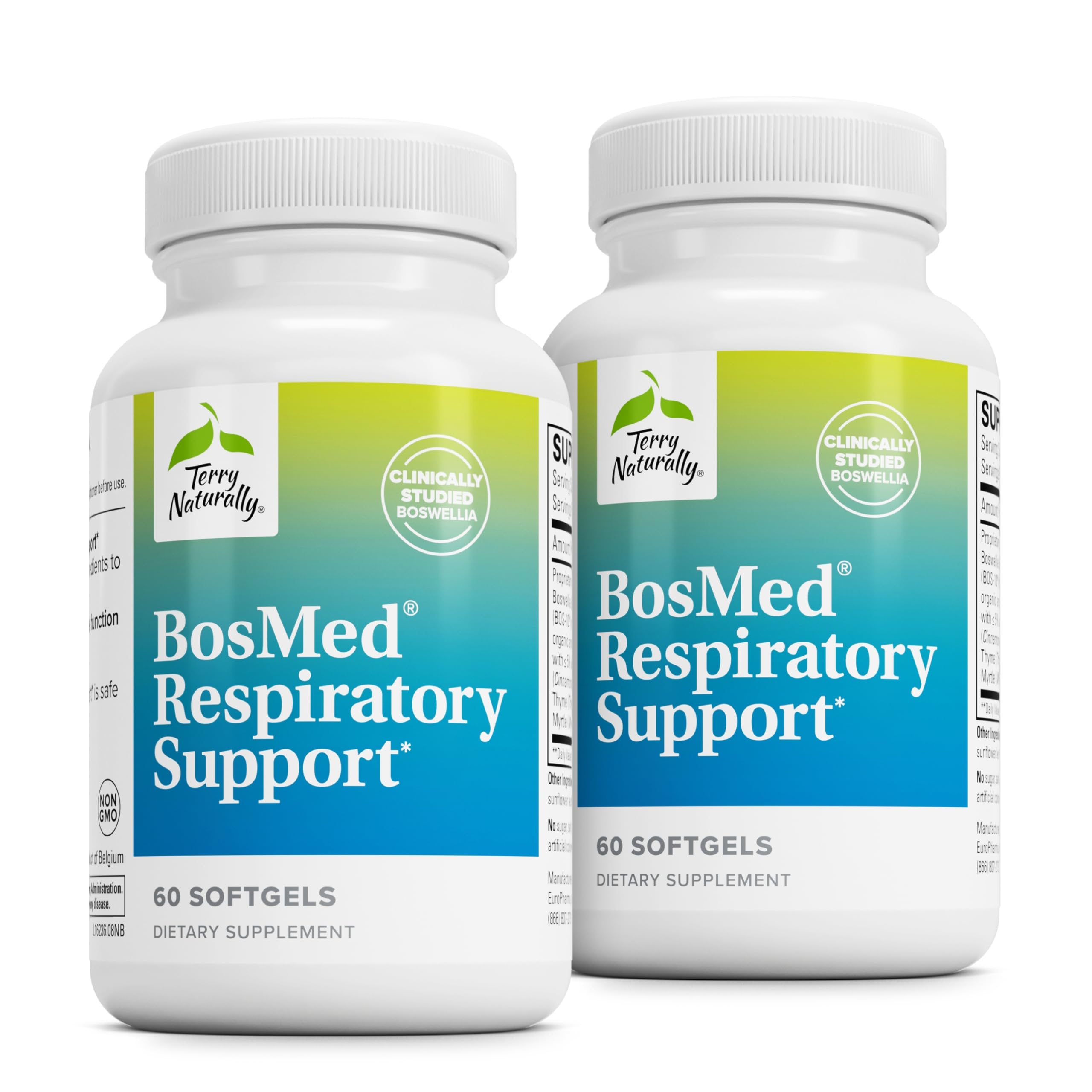 Terry Naturally BosMed: botella de apoyo respiratorio para uso diario.