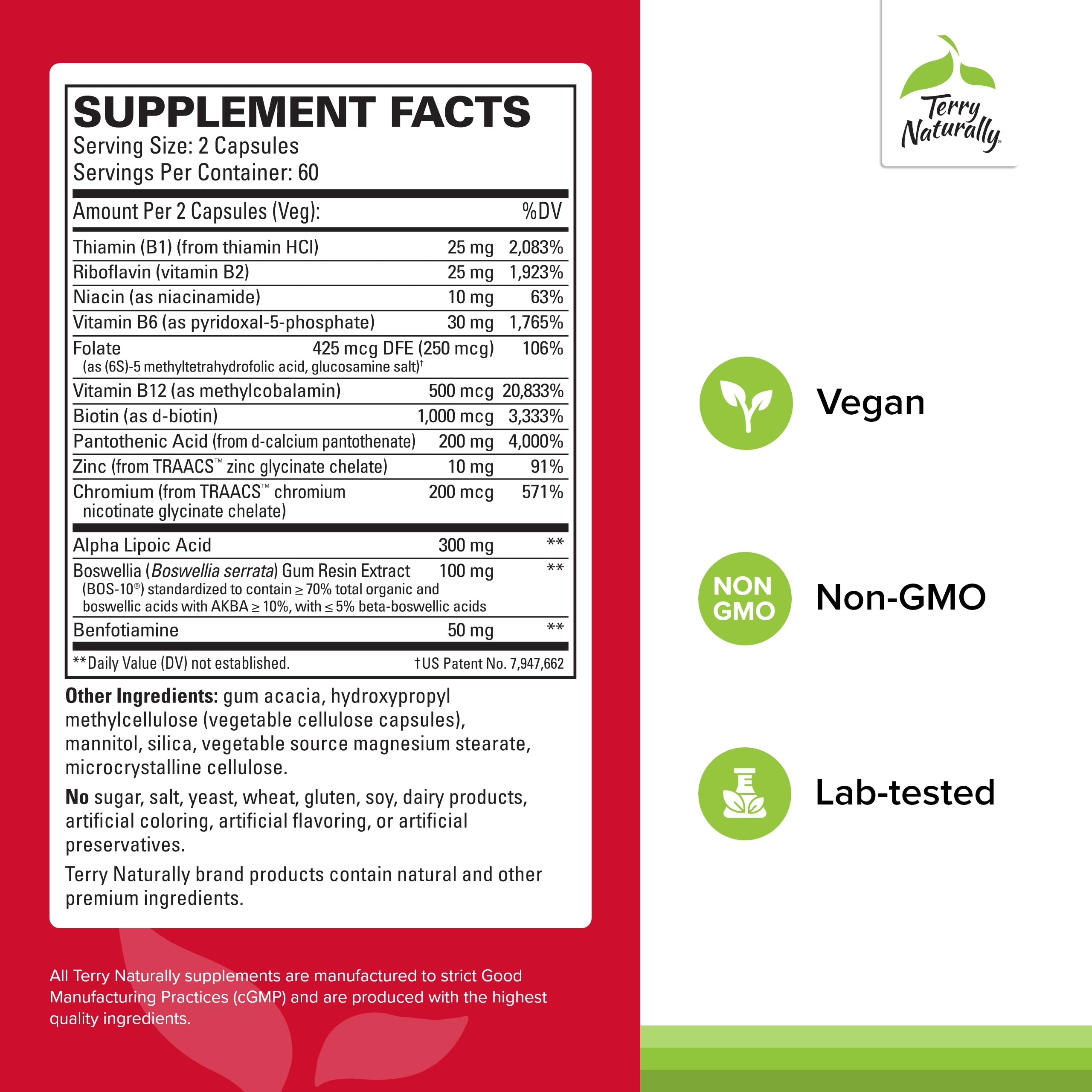 Terry Naturally, mejora de la circulación con boswellia y nutrientes esenciales