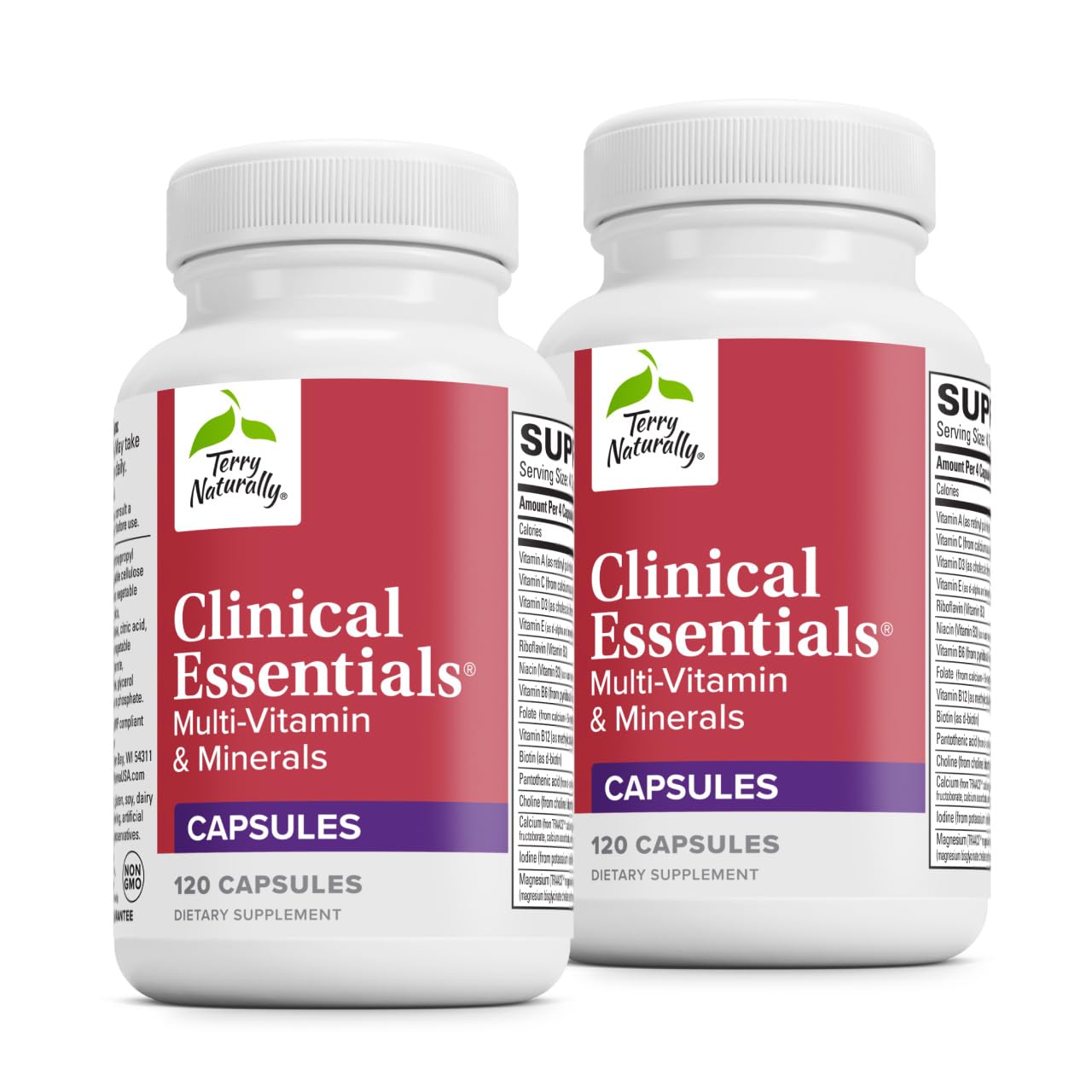 Terry Naturally Clinical Essentials: botella de minerales quelados para apoyar la salud ósea y cardíaca