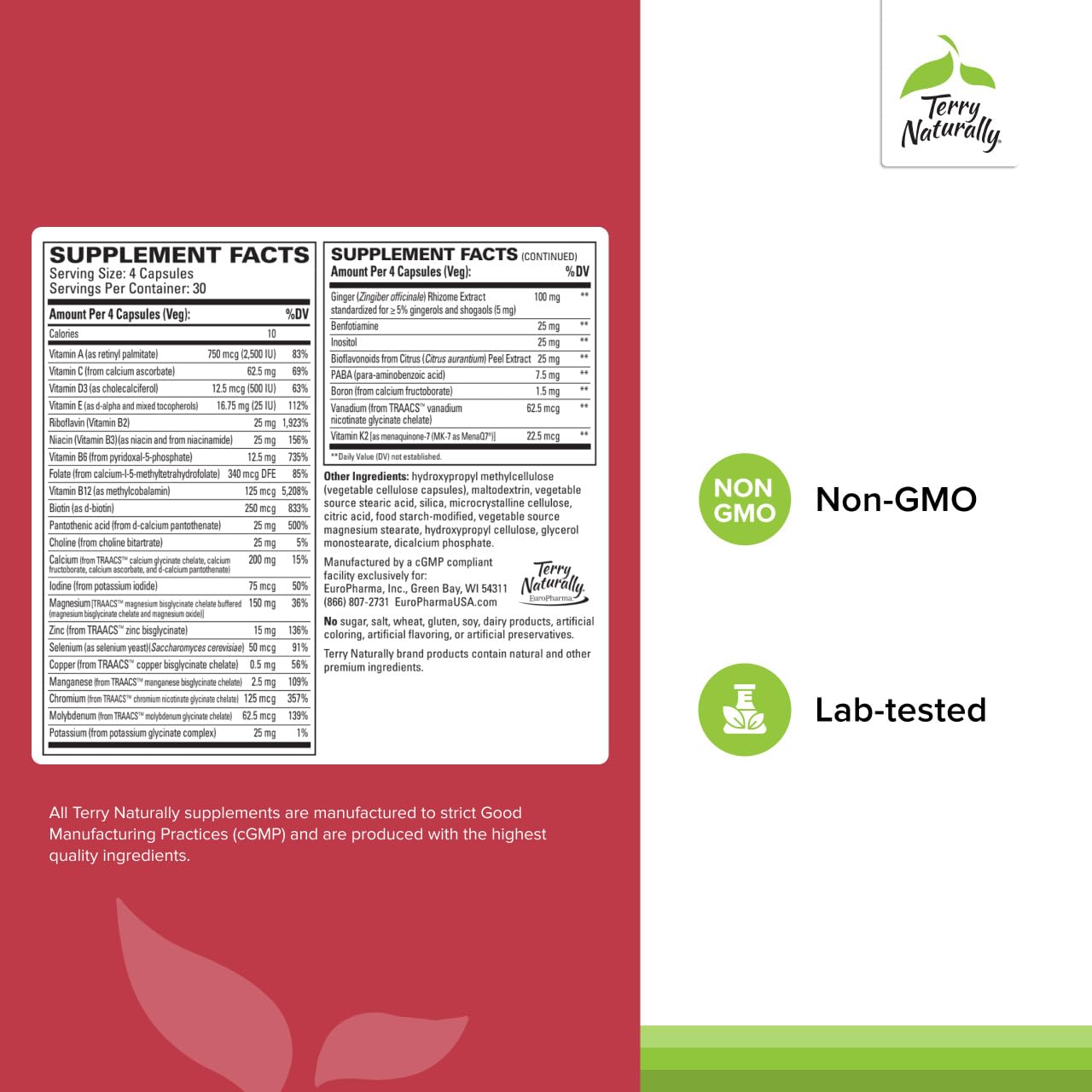 Terry Naturally Clinical Essentials: cápsulas de vitamina D3 para mejor absorción de calcio