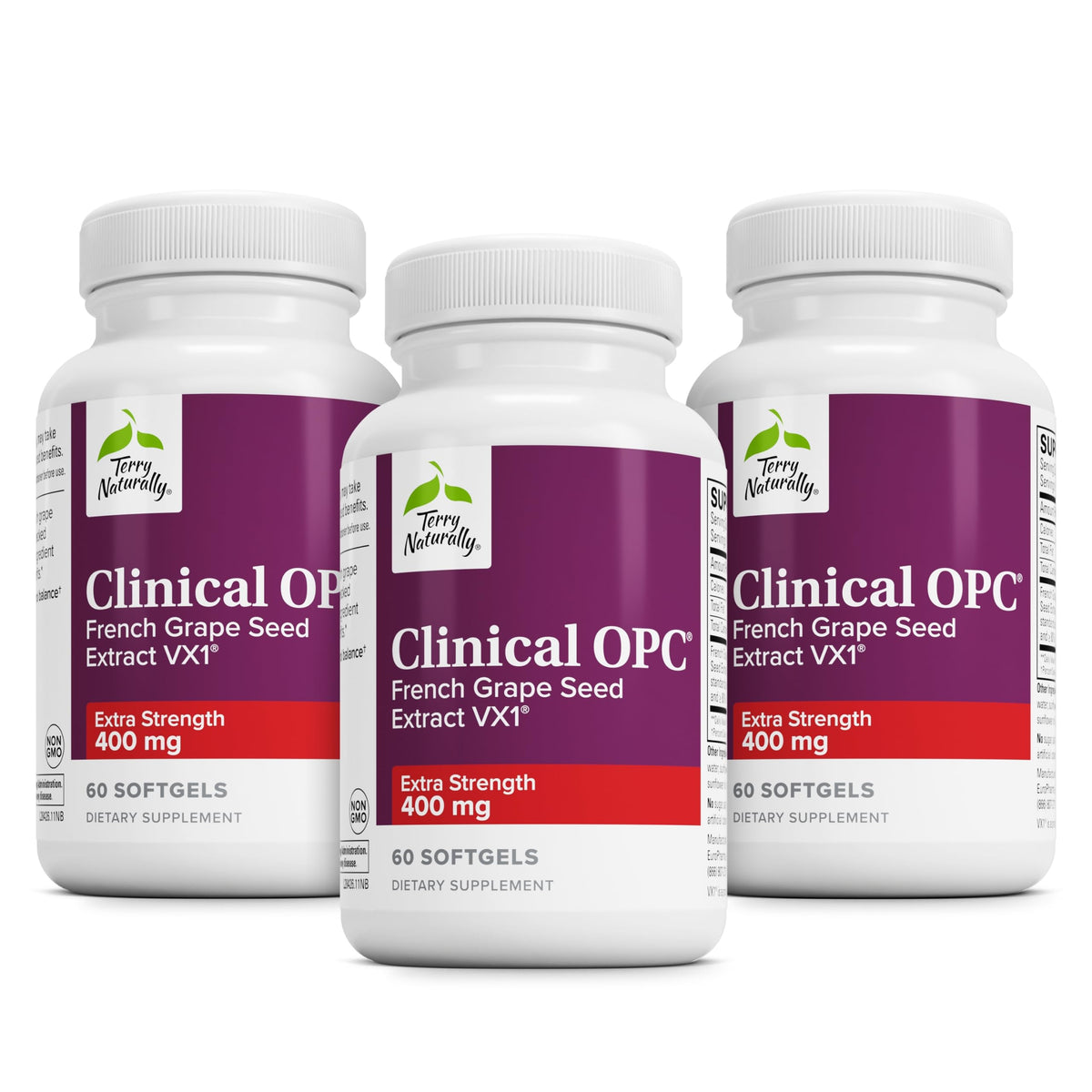 Terry Naturally OPC Extra Strength en frasco, posible apoyo cardiovascular.