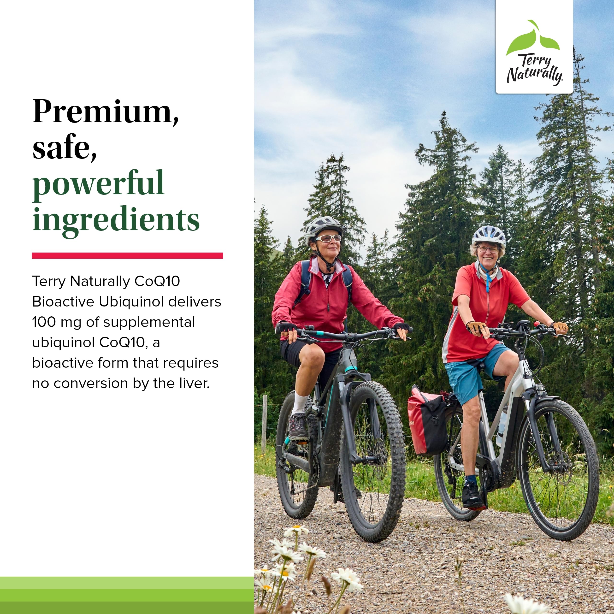 Terry Naturally CoQ10 BioActive Ubiquinol cápsulas suaves para energía diaria