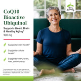 Terry Naturally CoQ10 BioActive Ubiquinol etiqueta sin alérgenos para dietas diversas