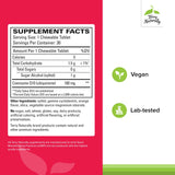 Terry Naturally CoQ10 masticables: botella abierta para dosis diarias fáciles.