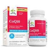 Terry Naturally CoQ10 masticables: botella lista para uso diario y energía celular.
