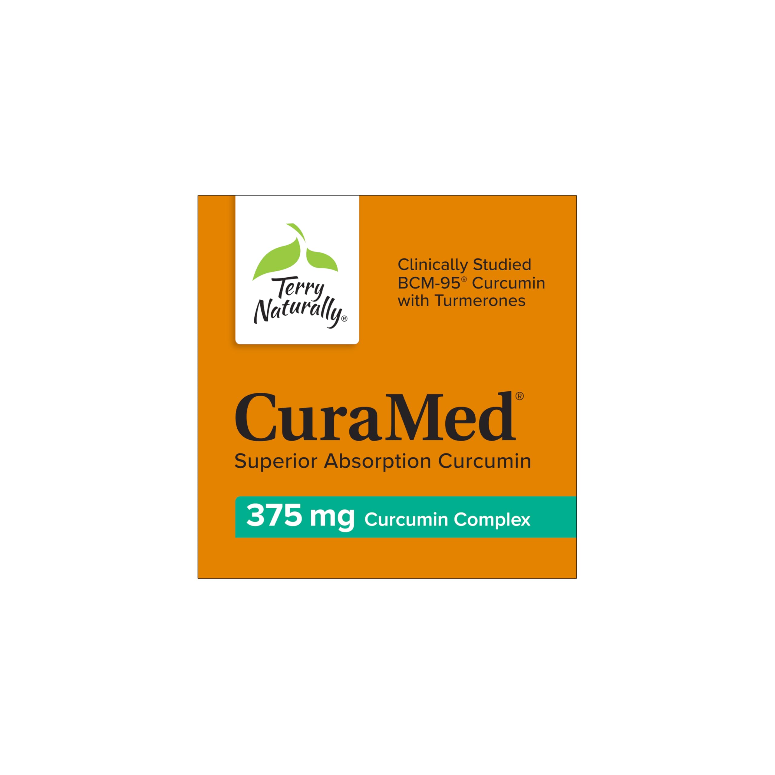 Terry Naturally CuraMed 375mg: cápsula en primer plano, lista para tomar