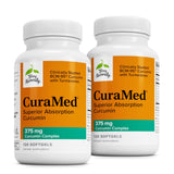 Terry Naturally CuraMed 375 mg, frasco de cápsulas suaves, apoyo antioxidante para cerebro e sistema inmune