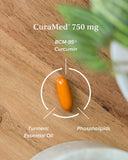 Terry Naturally CuraMed 750 mg estilo de vida saludable, complemento diario recomendado