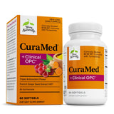 Terry Naturally CuraMed + OPC: bote con cápsulas de curcumina para apoyo diario.