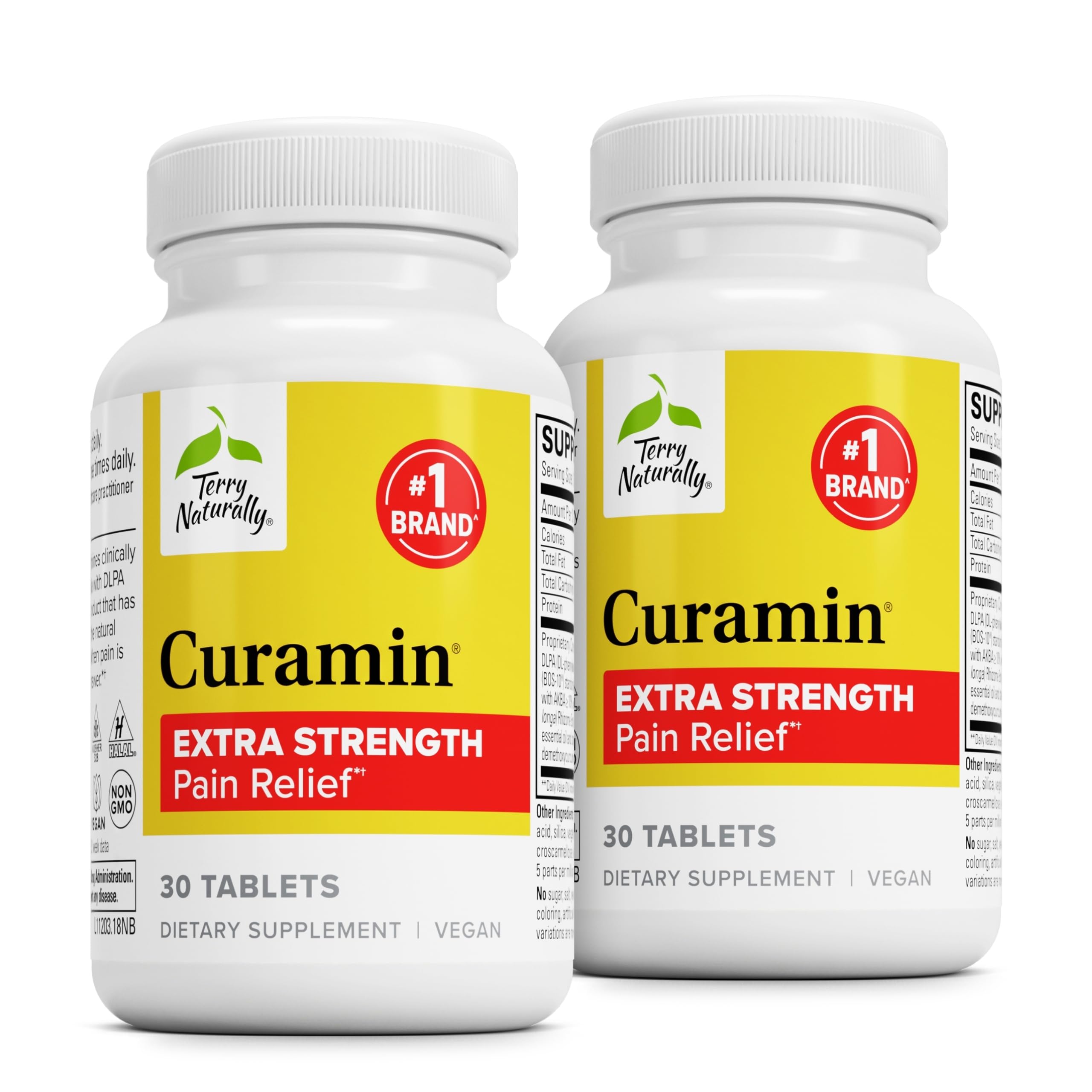 Terry Naturally Curamin Extra Strength: botella destacando la fórmula para circulación saludable