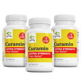Terry Naturally Curamin Extra Strength en botella, posible apoyo a la circulación y bienestar muscular.