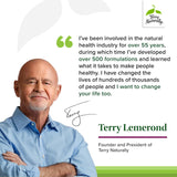 Terry Naturally: escena de uso diario para bienestar cardiovascular.