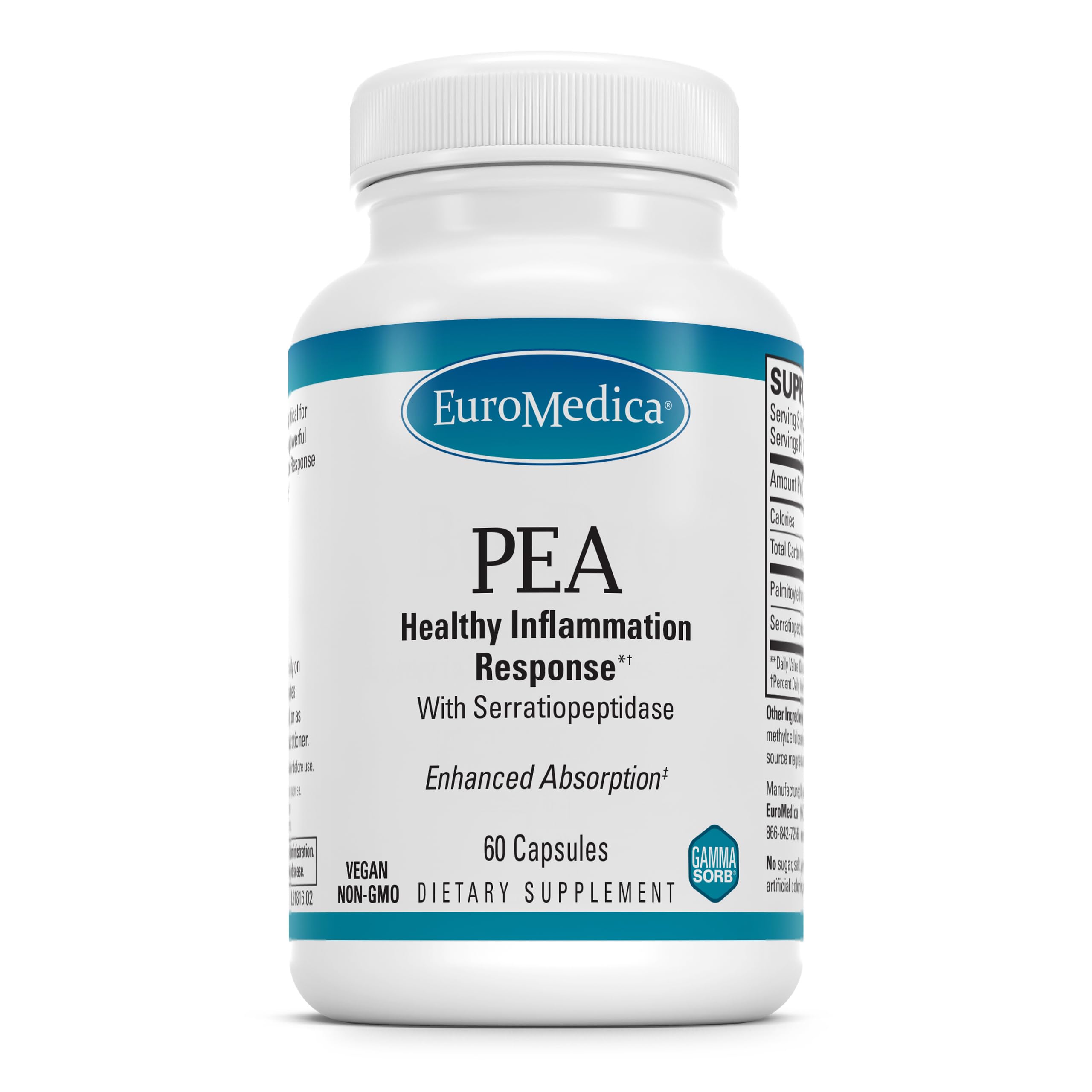 EuroMedica PEA en botella para movilidad articular diaria.